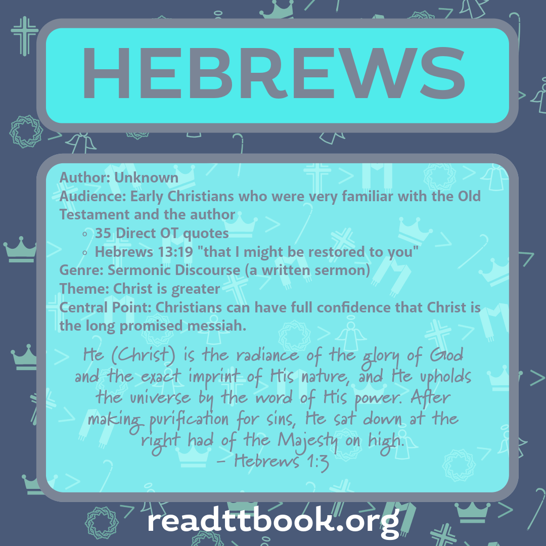 Hebrews Overview & Reading Plan