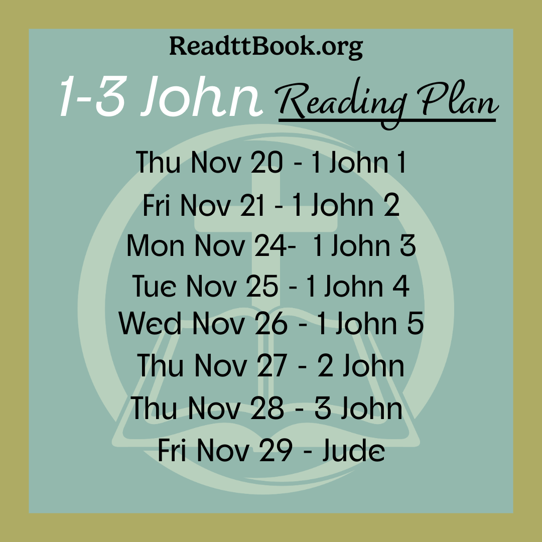 1-3 John Reading Plan 2025